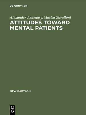 cover image of Attitudes toward mental patients